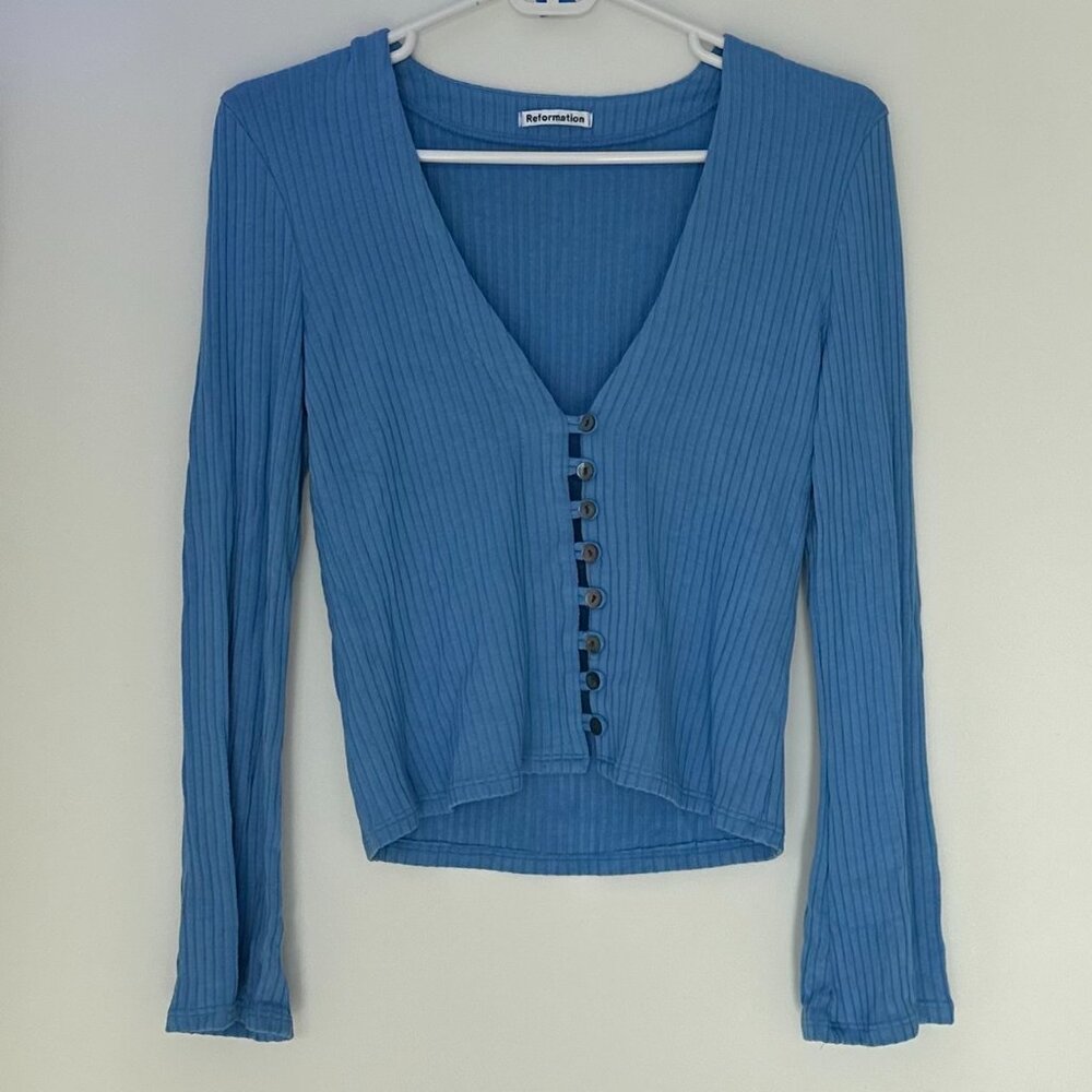 Reformation Gellar Knit Top